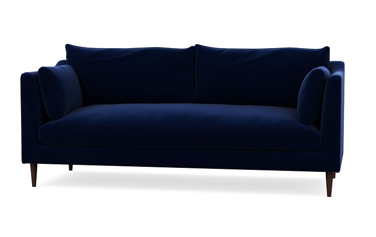 CAITLIN FABRIC SOFA - Oxford Blue Mod Velvet-79" - Image 0