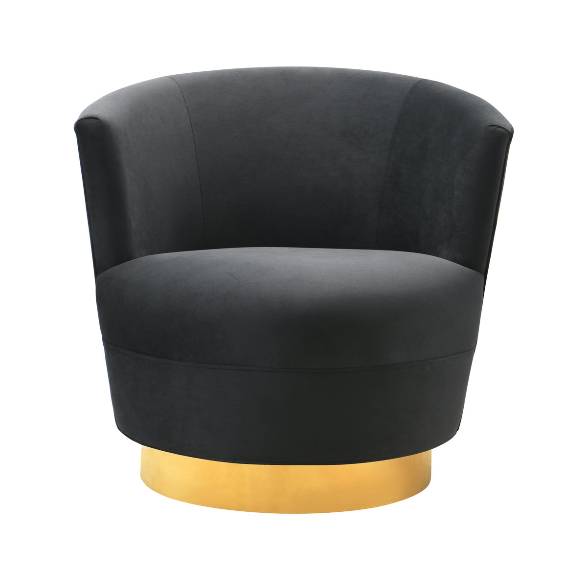 Noah Black Swivel Chair - Image 1