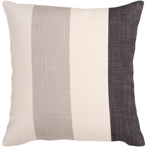 Simple Stripe Throw Pillow, 22" x 22", with down insert - Image 1