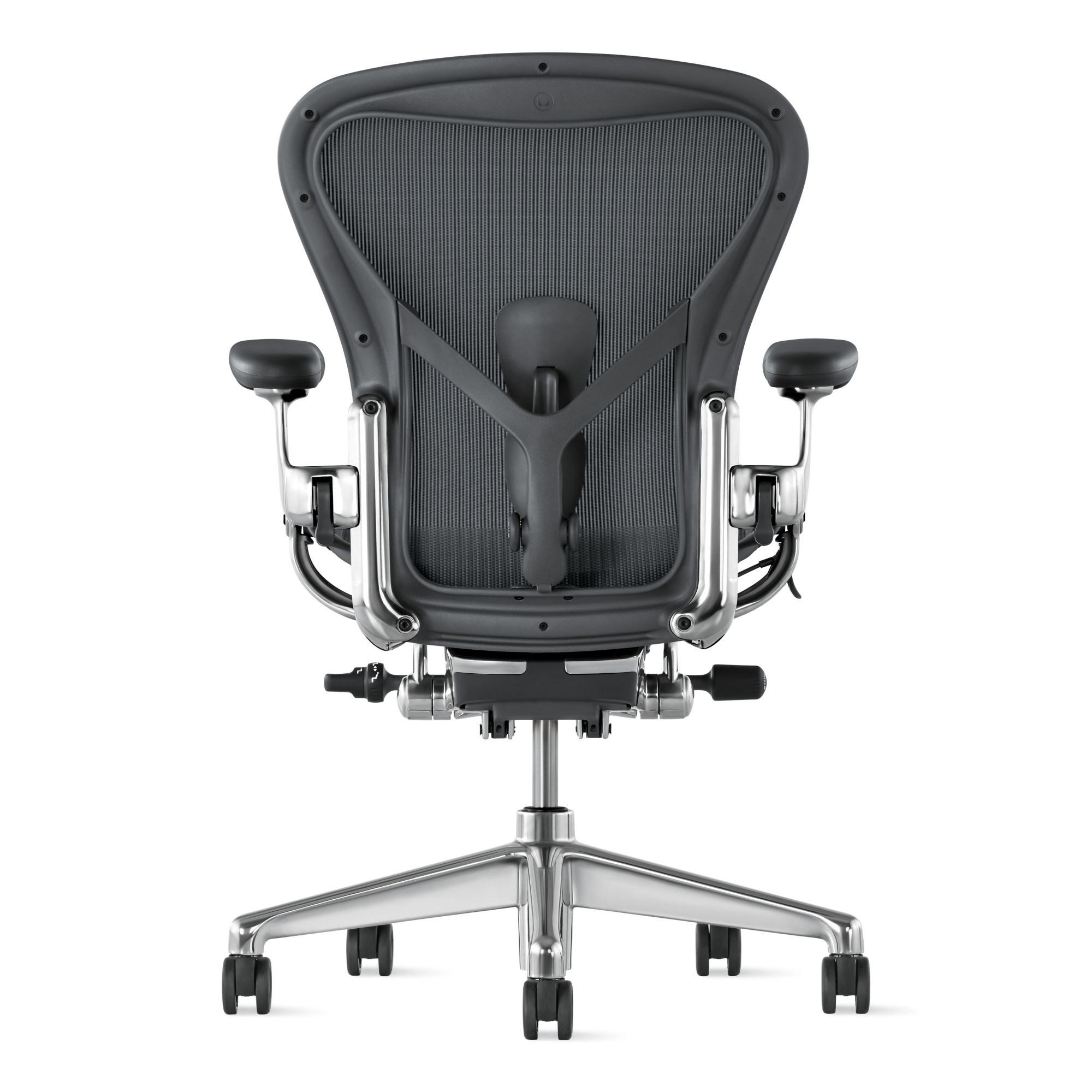 Aeron® Chair,  Frame / Base: Mineral / Satin Aluminum,  Size: Size C - Large,  Armpad: Standard  - Image 2