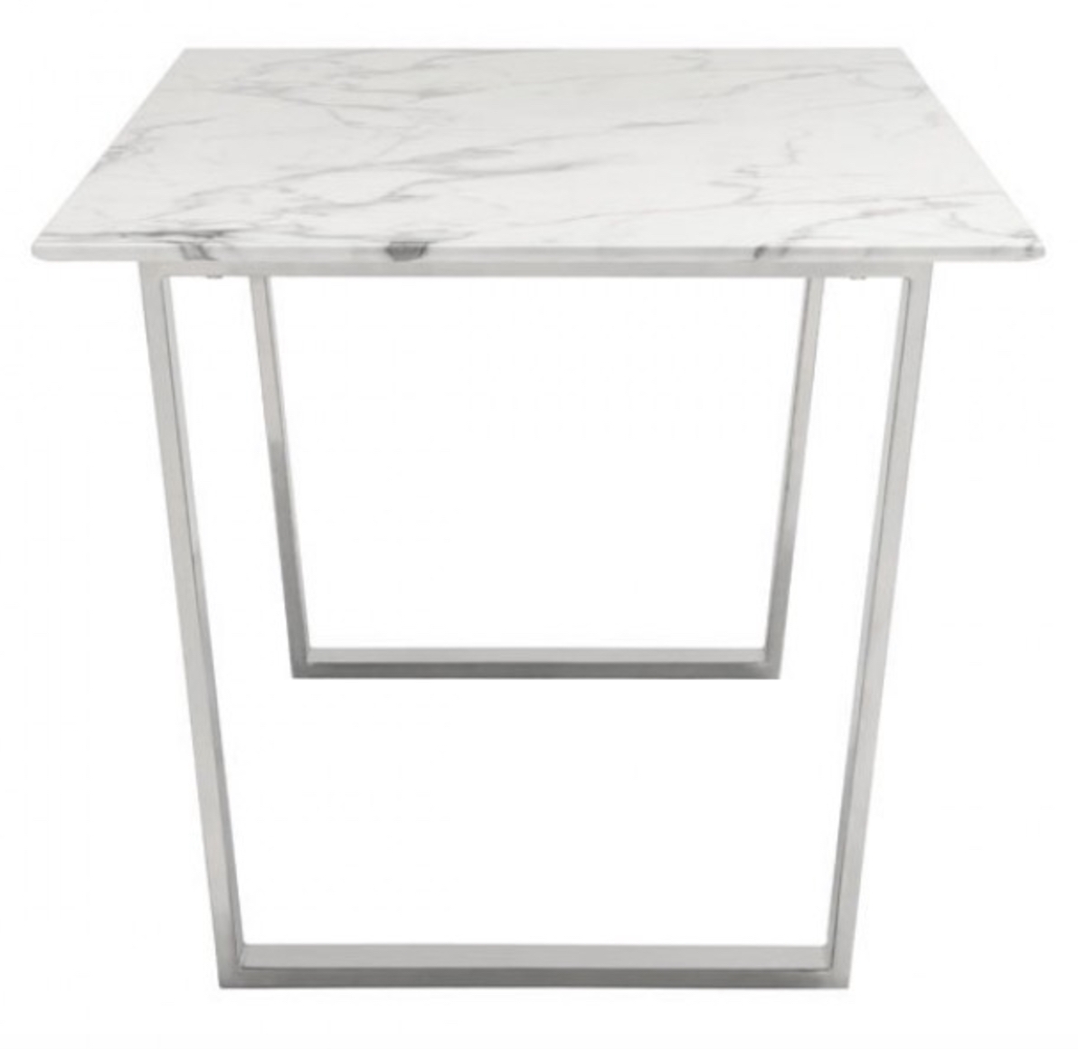 Atlas Dining Table Stone & Brushed Ss - Image 1