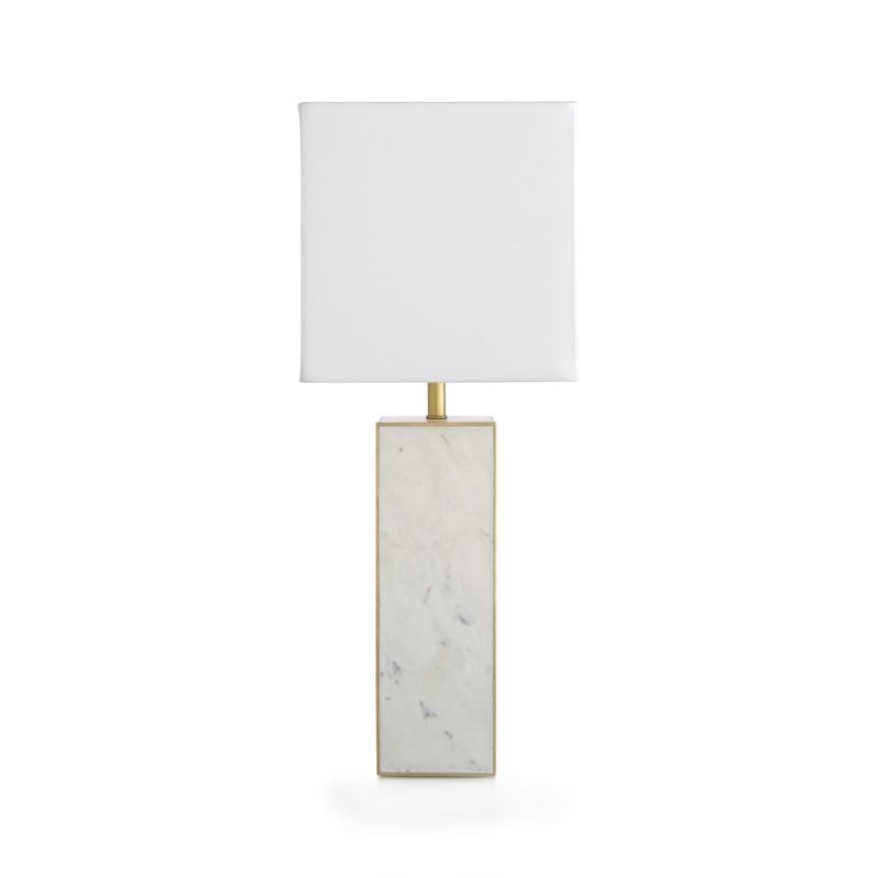 Adele White Marble Table Lamp - Image 4
