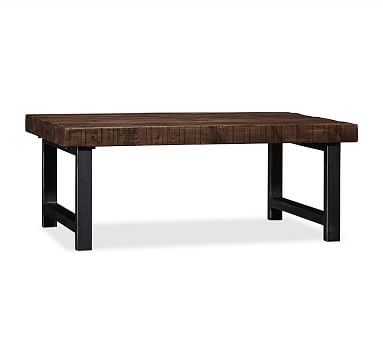 Griffin Rectangular Reclaimed Wood Coffee Table, Small - Image 1