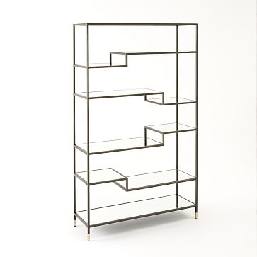 Tiered Tower Bookcase, Antique Bronze - Image 0