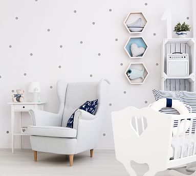 Mini Polka Dots Wall Decal, Warm Gray - Image 1