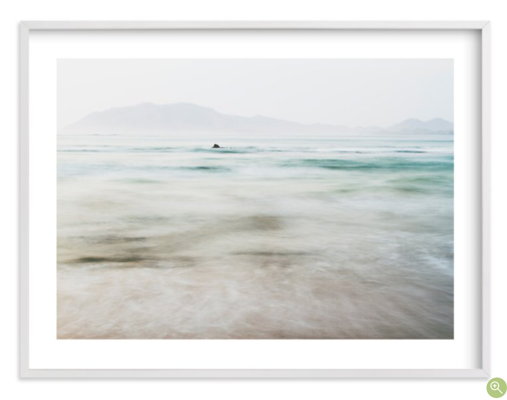 The Pacific - white wood frame - White Border - 40"x30" - Image 0