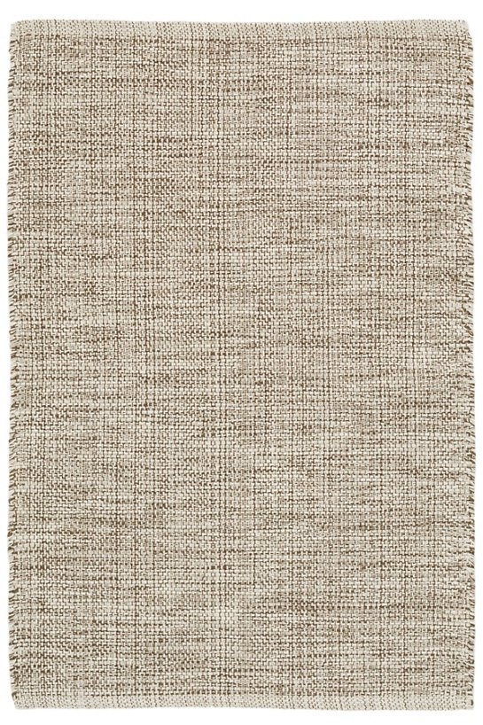 MARLED BROWN WOVEN COTTON RUG - 8' x 10' - Image 0