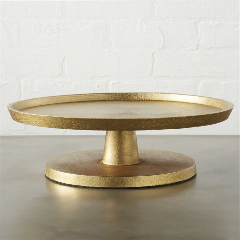 tectonic gold cake pedestal - Image 0