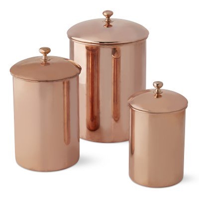 Copper Canisters, Set of 3 - Image 0