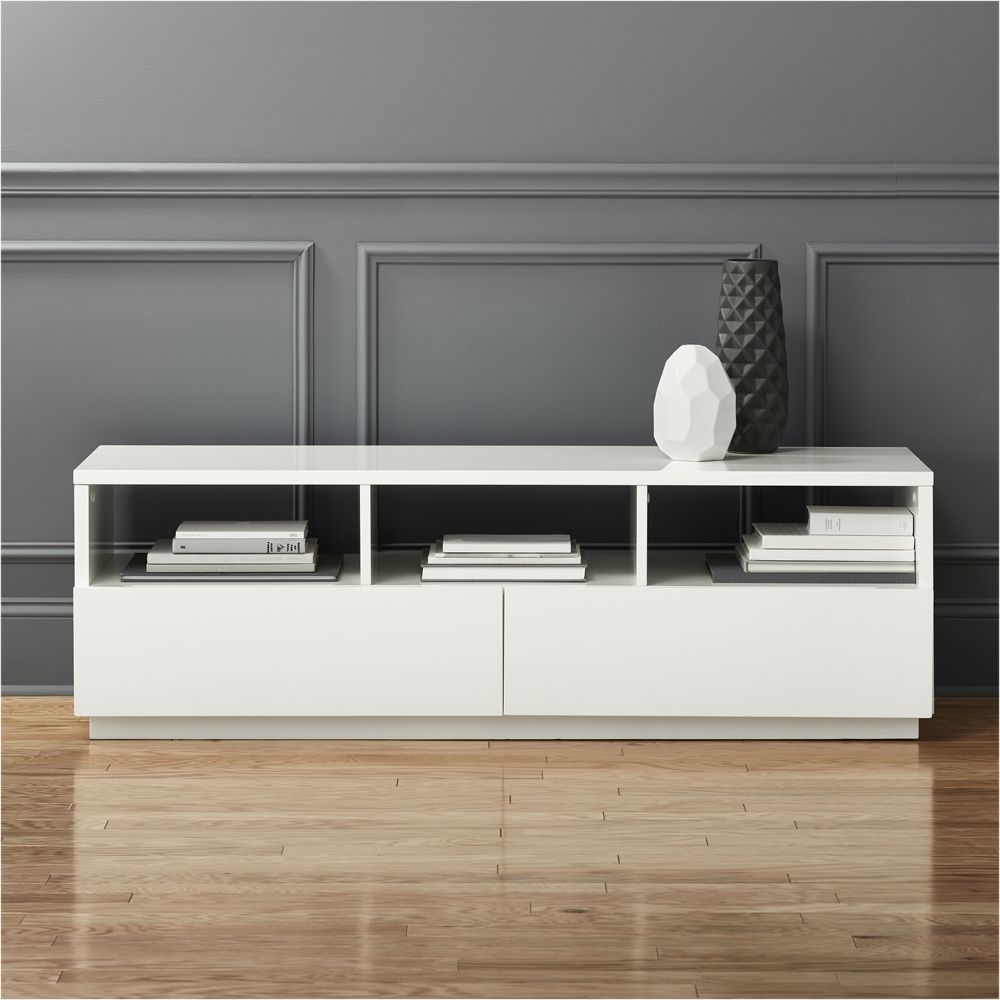 Chill High-Gloss White Media Console 60'' - Image 0
