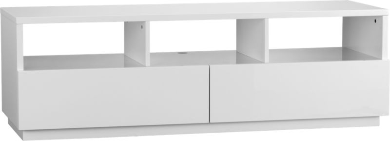 Chill High-Gloss White Media Console 60'' - Image 1