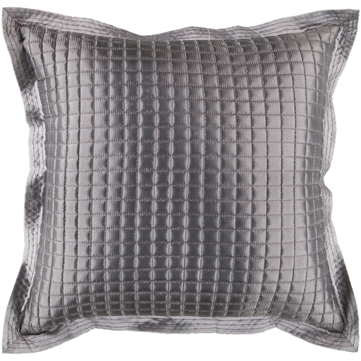 Quilted Throw Pillow, 22" x 22", with poly insert - Image 1