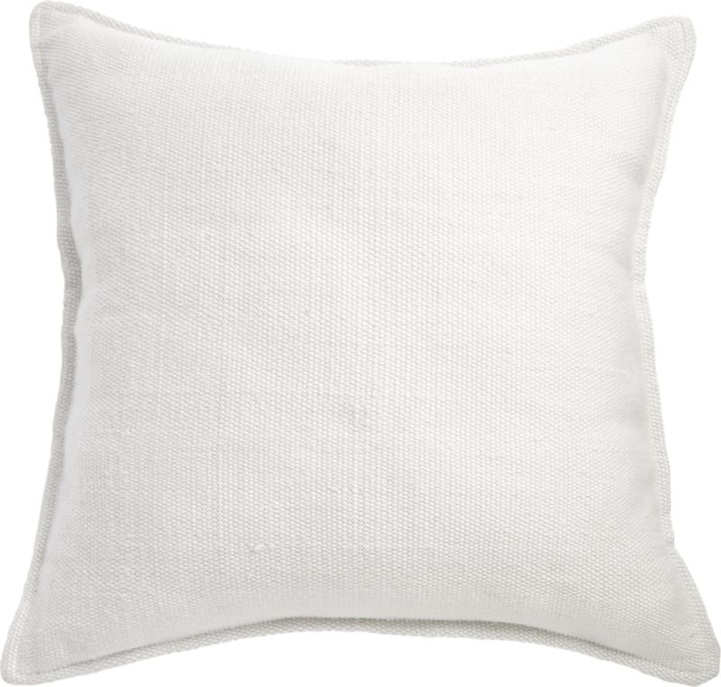 "20"" Loreto Black and White Outdoor Pillow" - Image 2