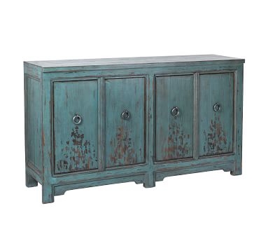 Ashworth 63" Buffet Cabinet, Antiqued Blue - Image 2