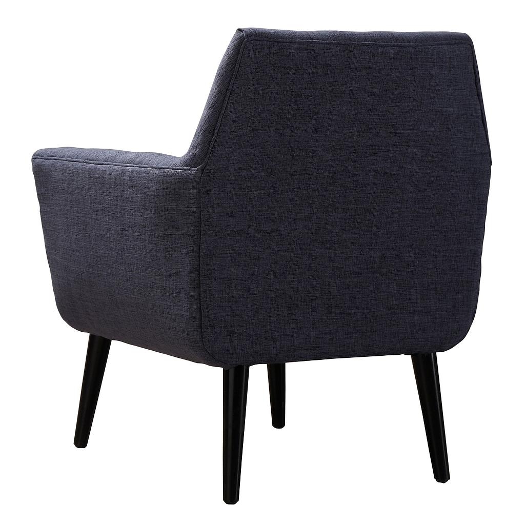 Sadie Navy Linen Chair - Image 1