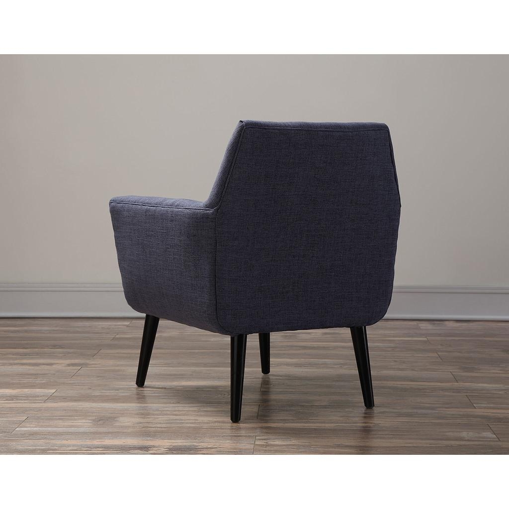 Sadie Navy Linen Chair - Image 4