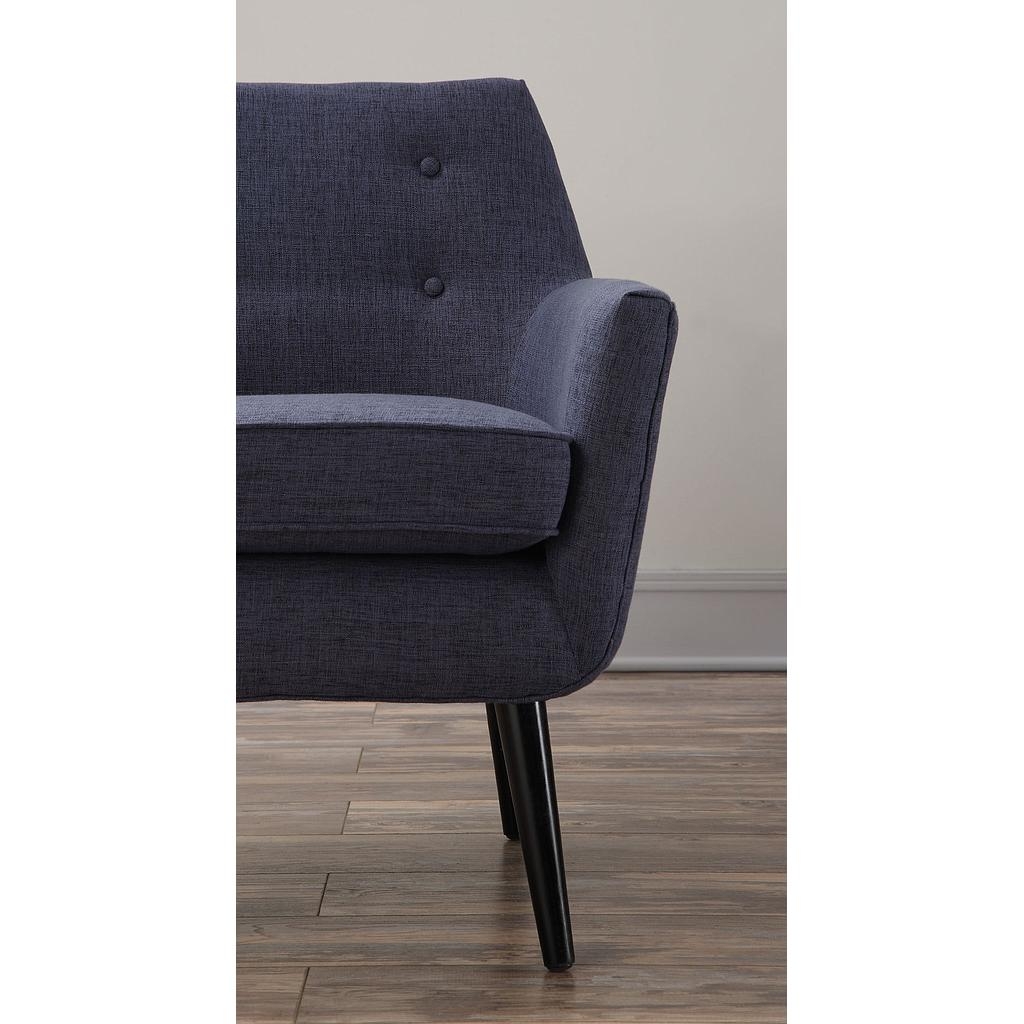 Sadie Navy Linen Chair - Image 5