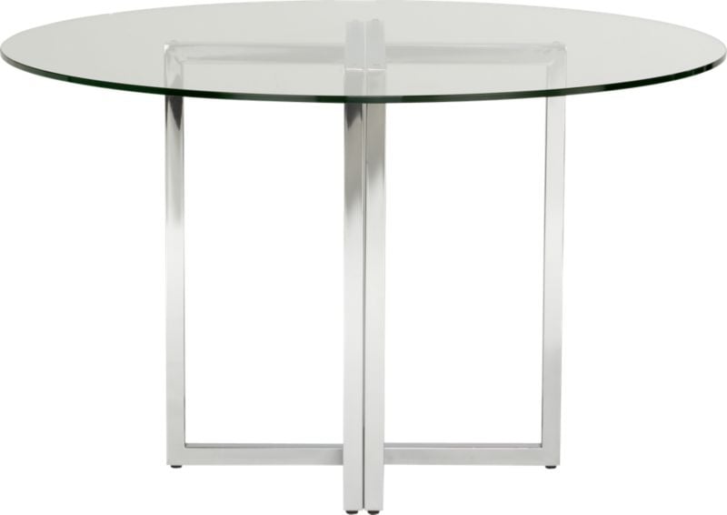 "silverado chrome 47"" round dining table" - Image 3