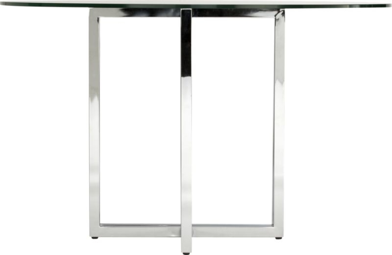 "silverado chrome 47"" round dining table" - Image 5