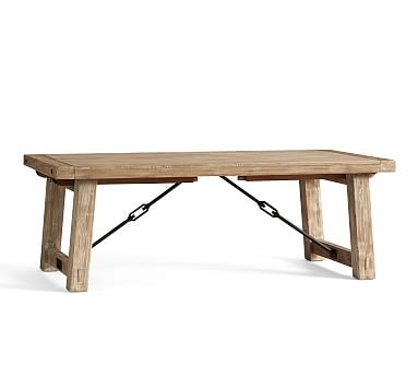 Benchwright Extending Dining Table, Large 86" - 122" L , Seadrift - Image 0