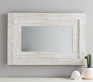 Large Weathered Frame Mirror - Image 0