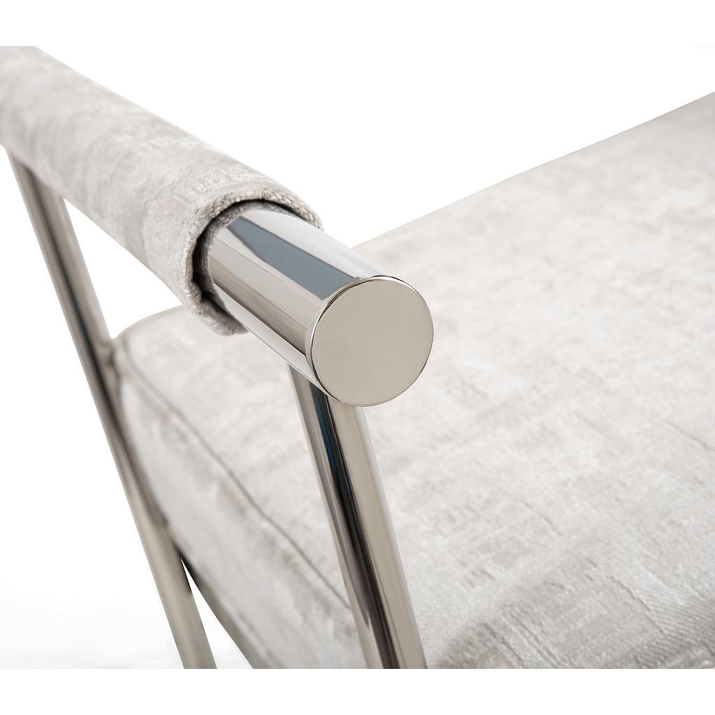 Demree Silver Textured Bench - Image 2