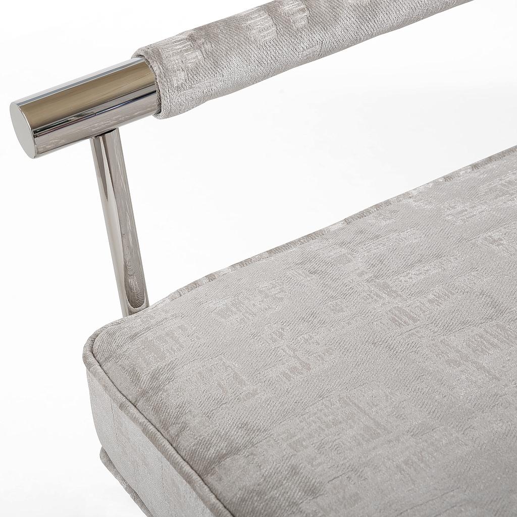 Demree Silver Textured Bench - Image 3