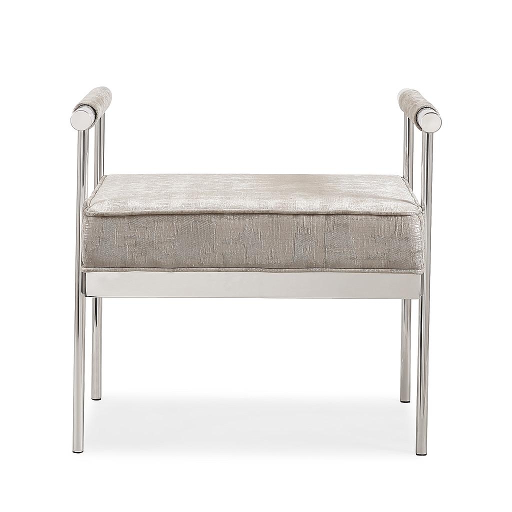 Demree Silver Textured Bench - Image 5