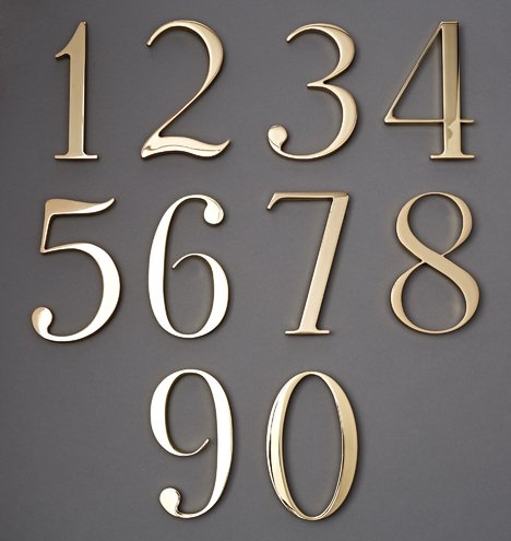 6" Traditional House Numbers - Image 1