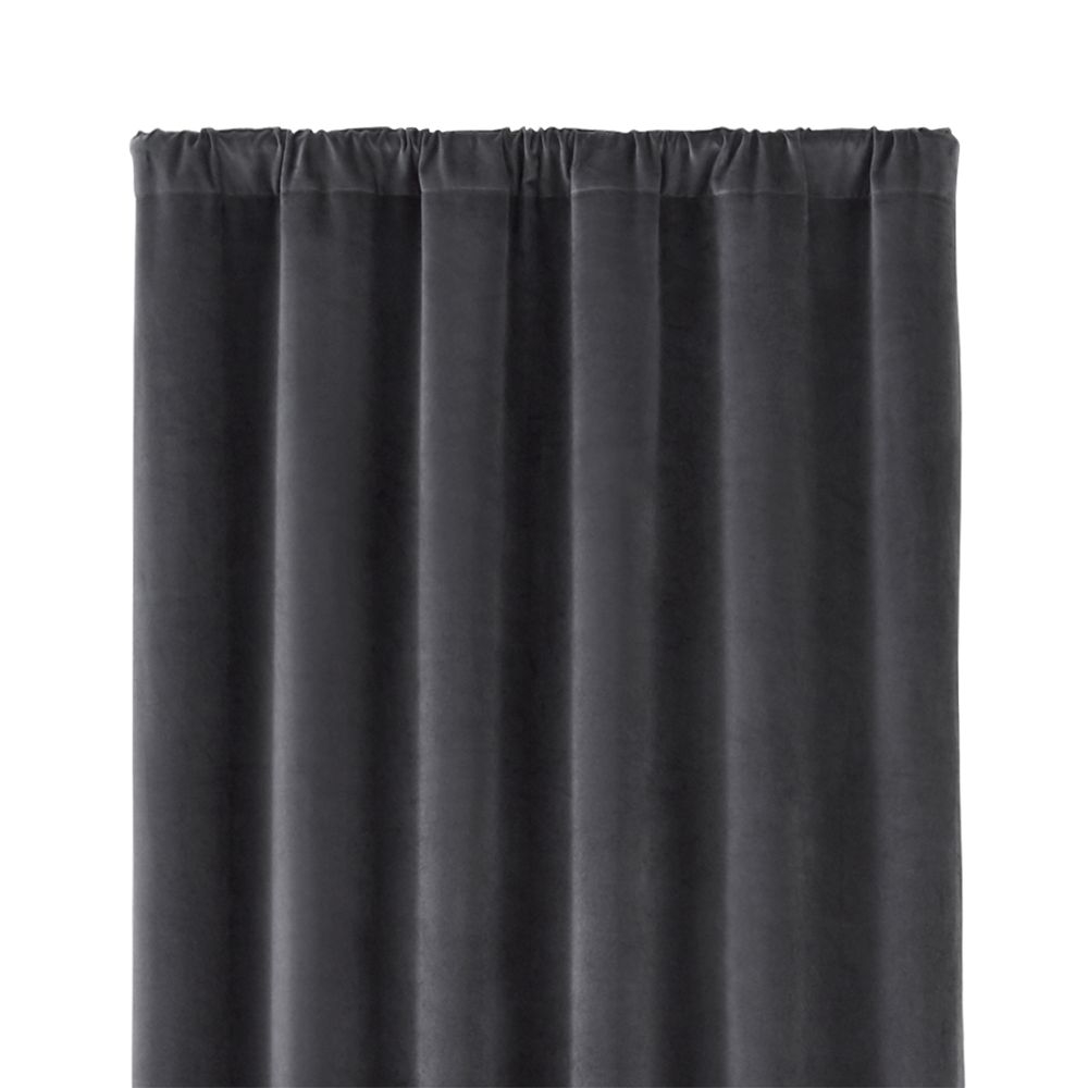 Windsor Dark Grey 48"x108" Curtain Panel - Image 0