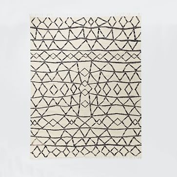 Torres Wool Kilim, 8'x10', Iron - Image 1