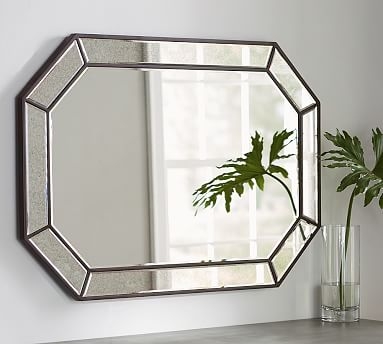 Nora Pieced Antiqued Mirror, Bronze - Image 0