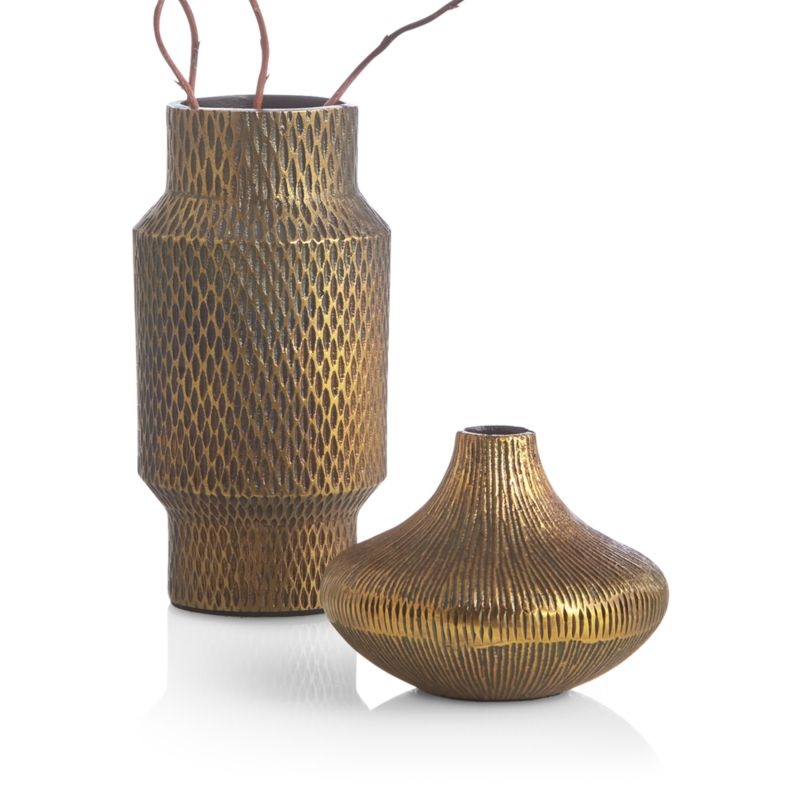 Mini Antique Brass Bud Vase - Image 6