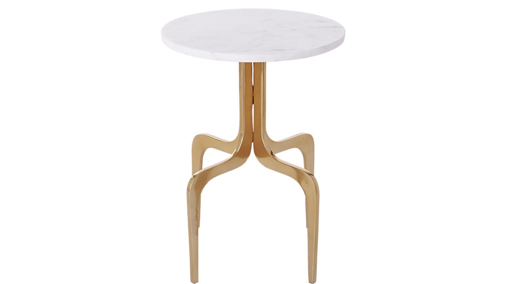 dorset marble side table - Image 1