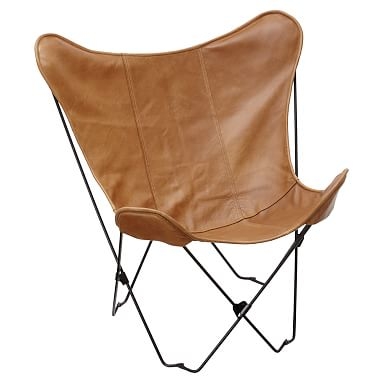 Leather Sling Butterfly Chair cover and frame - Image 0