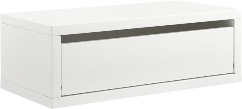 slice white wall mounted storage shelf - Image 1