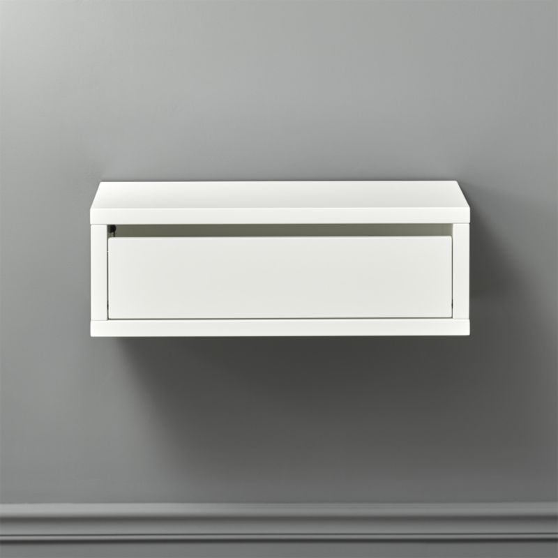 slice white wall mounted storage shelf - Image 0