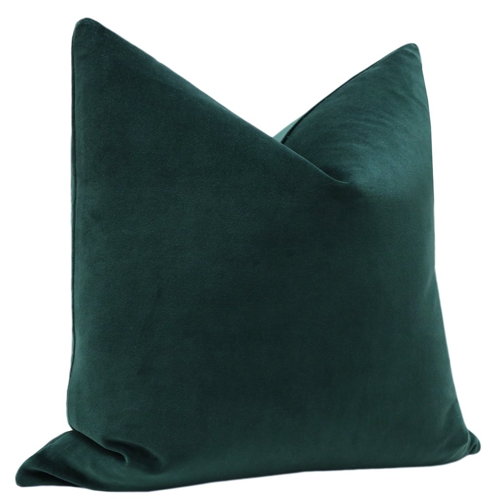 Classic Velvet // Emerald Pillow Cover, 18''x18'' - Image 1