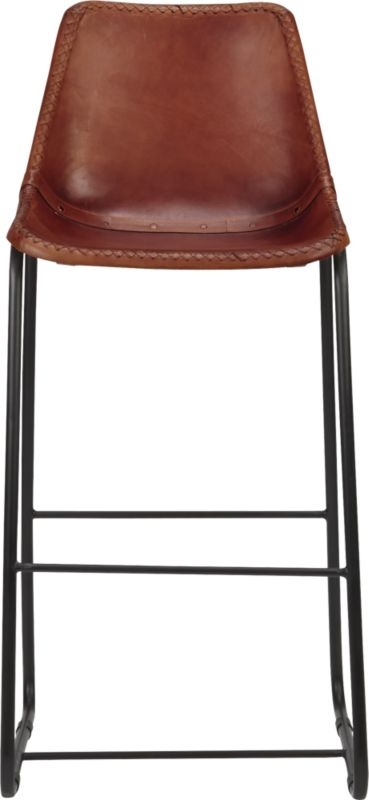 Roadhouse leather counter stools - Image 3