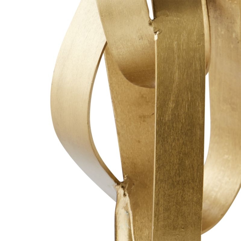 Standing Infinity Brass Knot Sculpture - Image 4