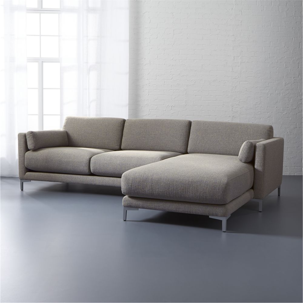 District 2-piece sectional sofa *Vibe Smokey/ right chaise* - Image 0