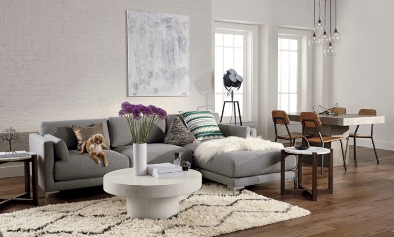 District 2-piece sectional sofa *Vibe Smokey/ right chaise* - Image 2