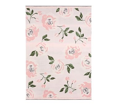 Meredith Knit Floral Baby Blanket, Blush - Image 0