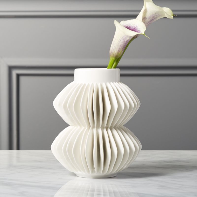Celia White Porcelain Vase - Image 5