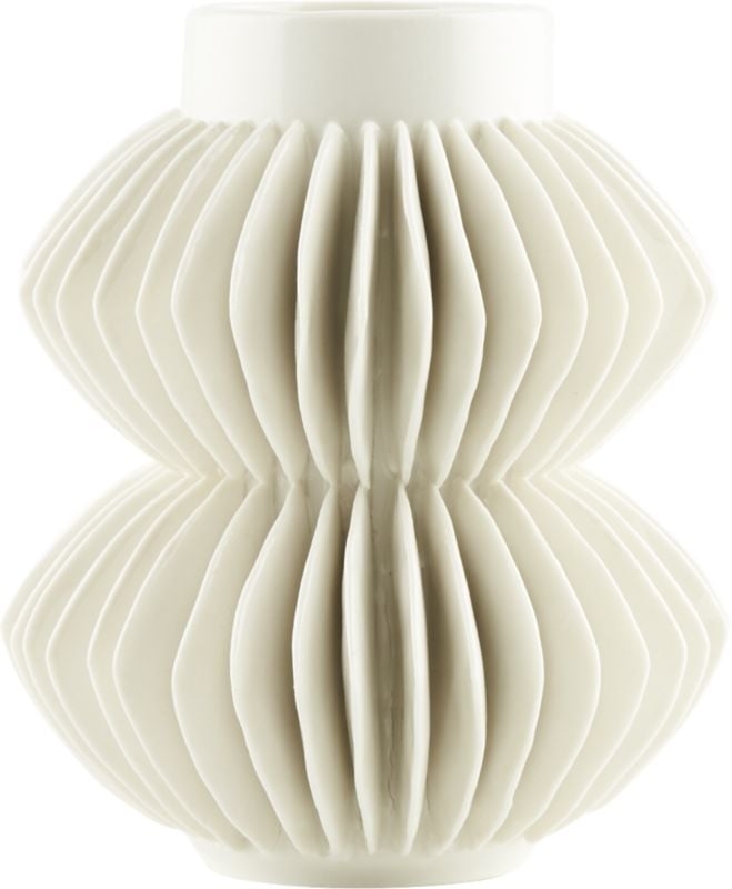 Celia White Porcelain Vase - Image 0