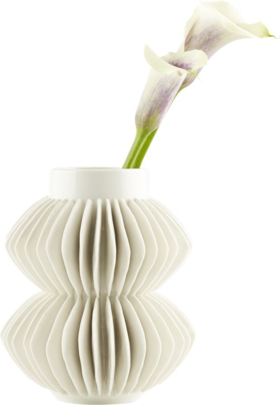 Celia White Porcelain Vase - Image 6