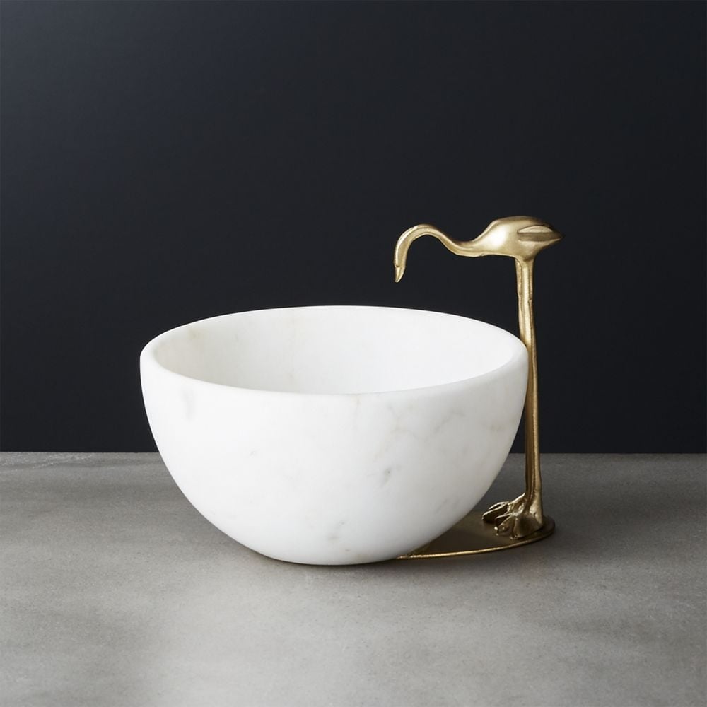 Miles Marble Serving Bowl - Image 0