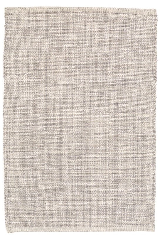 MARLED GREY WOVEN COTTON RUG - 8'x10' - Image 0