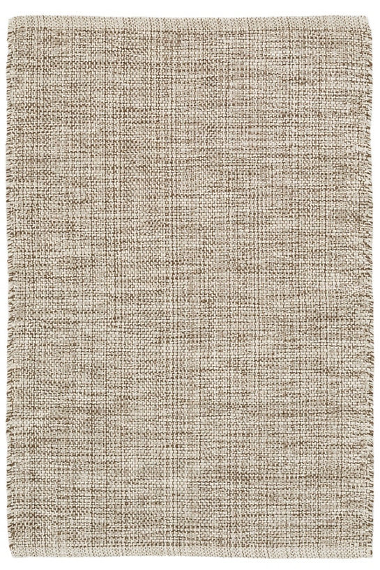 MARLED BROWN WOVEN COTTON RUG - 9' x 12' - Image 0