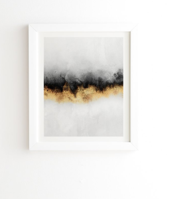 BLACK AND GOLD SKY - 11" x 13" - Image 0